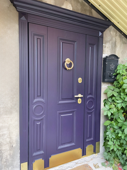 Дверь с кнокером и отбойником